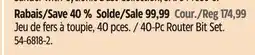 Canadian Tire MAXIMUM 40-Pc Router Bit Set offer