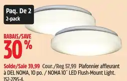 Canadian Tire NOMA 10˝ LED Flush-Mount Light offer