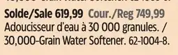 Canadian Tire Whirlpool 30,000-Grain Water Softener offer