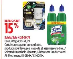 Canadian Tire Easy Off Selected Household Cleaners, Dishwasher Products and Air Fresheners offer