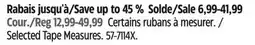 Canadian Tire Selected Tape Measures offer