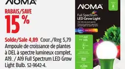 Canadian Tire Noma A19 Full Spectrum LED Grow Light Bulb offer