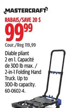Canadian Tire 2-in-1 Folding Hand Truck offer