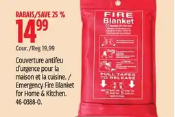 Canadian Tire Emergency Fire Blanket for Home & Kitchen offer