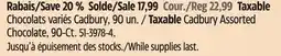 Canadian Tire Taxable Cadbury Assorted Chocolate offer