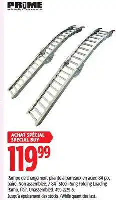 Canadian Tire 84˝ Steel Rung Folding Loading Ramp, Pair. Unassembled offer