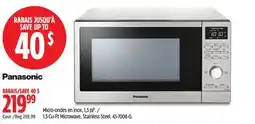 Canadian Tire Panasonic 1.3 Cu-Ft Microwave, Stainless Steel offer