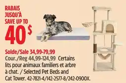 Canadian Tire Selected Pet Beds and Cat Tower offer