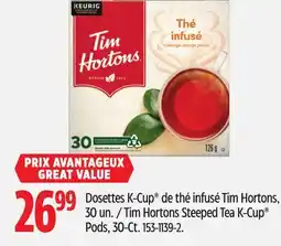 Canadian Tire Tim Hortons Steeped Tea K-Cup Pods offer