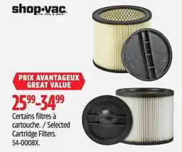 Canadian Tire Shop-Vac Cartridge Filters offer