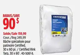 Canadian Tire Certified Rink Tarp, 30 x 60´ offer