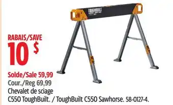 Canadian Tire ToughBuilt C550 Sawhorse offer