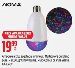 Canadian Tire NOMA LED Lightshow Bulbs offer