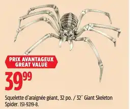 Canadian Tire For Living 32˝ Giant Skeleton Spider offer