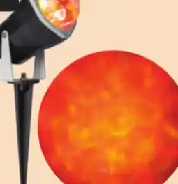 Canadian Tire Gemmy Lightshow Fire & Ice Spotlight, Indoor/Outdoor Decoration for Halloween, Orange, 2.5-in offer