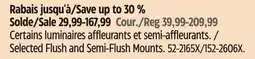 Canadian Tire CANVAS Selected Flush and Semi-Flush Mounts offer