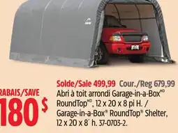 Canadian Tire Shelterlogic Garage-in-a-Box RoundTop Shelter offer