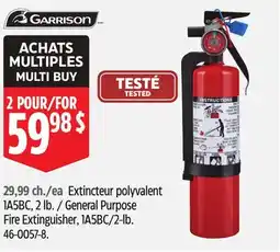 Canadian Tire Garrison General Purpose Fire Extinguisher offer