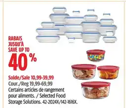 Canadian Tire Selected Food Storage Solutions offer
