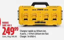 Canadian Tire DEWALT 4-Port Lithium-Ion Fast Charger offer