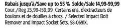 Canadian Tire MAXIMUM Selected Impact Bolt Remover and Impact Socket Sets offer