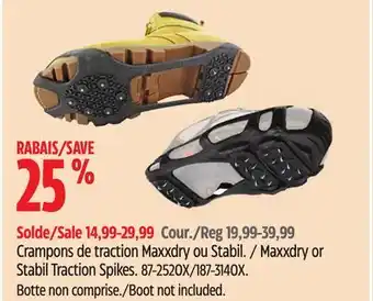 Canadian Tire Maxxdry or Stabil Traction Spikes offer