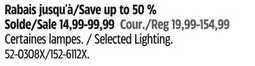 Canadian Tire NOMA Selected Lighting offer
