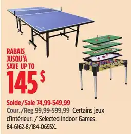 Canadian Tire Selected Indoor Games offer