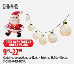 Canadian Tire Selected Holiday Decor offer