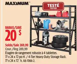 Canadian Tire MAXIMUM 4-Tier Heavy-Duty Storage Rack offer