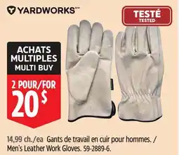 Canadian Tire Yardworks Men's Leather Work Gloves offer