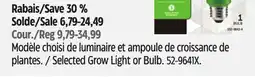 Canadian Tire NOMA Selected Grow Light or Bulb offer