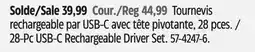 Canadian Tire 28-Pc USB-C Rechargeable Driver Set offer
