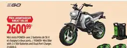 Canadian Tire EGO POWER+ Mini Bike with 2 x 56V Batteries and Dual-Port Charger offer