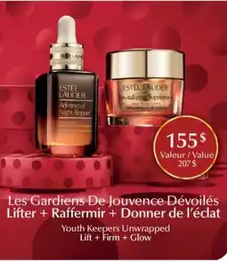 Jean Coutu ESTÉE LAUDER Youth Keepers Unwrapped Lift + Firm + Glow offer