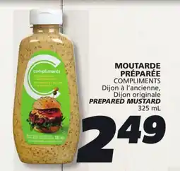 IGA COMPLIMENTS PREPARED MUSTARD offer