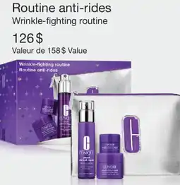 Jean Coutu CLINIQUE Routine anti-rides Wrinkle-fighting routine offer