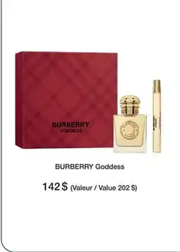 Jean Coutu BURBERRY Goddess offer