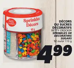 IGA BETTY CROCKER SPRINKLES OR DECORATING SUGARS offer