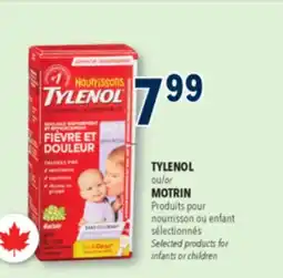 Familiprix TYLENOL, Selected products for infants or children offer