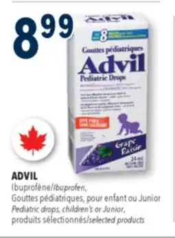 Familiprix ADVIL, Ibuprofen, Pediatric drops, selected products offer