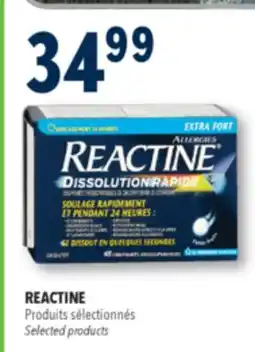 Familiprix REACTINE, Selected products offer