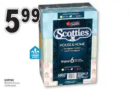 Familiprix SCOTTIES, Tissues, 6 packs or SPONGE TOWELS, Ultra or Ultra Pro, Paper towels, 3 double rolls offer