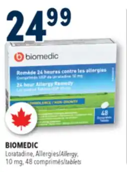 Familiprix BIOMEDIC, Loratadine, Allergy, 10 mg, 48 tablets offer