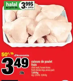 Super C CUISSES DE POULET FRAIS | FRESH CHICKEN LEGS offer