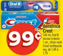 Super C DENTIFRICE CREST | CREST TOOTHPASTE offer