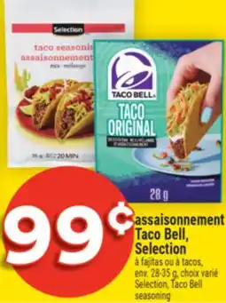 Super C ASSAISONNEMENT TACO BELL, SELECTION, TACO BELL SEASONING | SELECTION, TACO BELL SEASONING offer