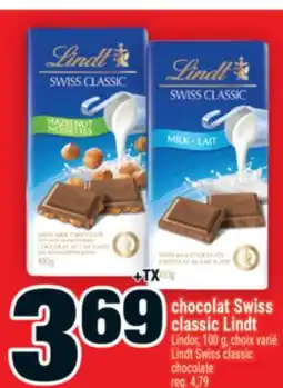 Super C chocolat Swiss classic Lindt | Lindt Swiss classic chocolate offer