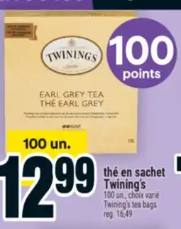 Super C THÉ EN SACHET TWINING'S | TWINING'S TEA BAGS offer