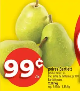 Super C POIRES BARTLETT | BARTLETT PEARS offer